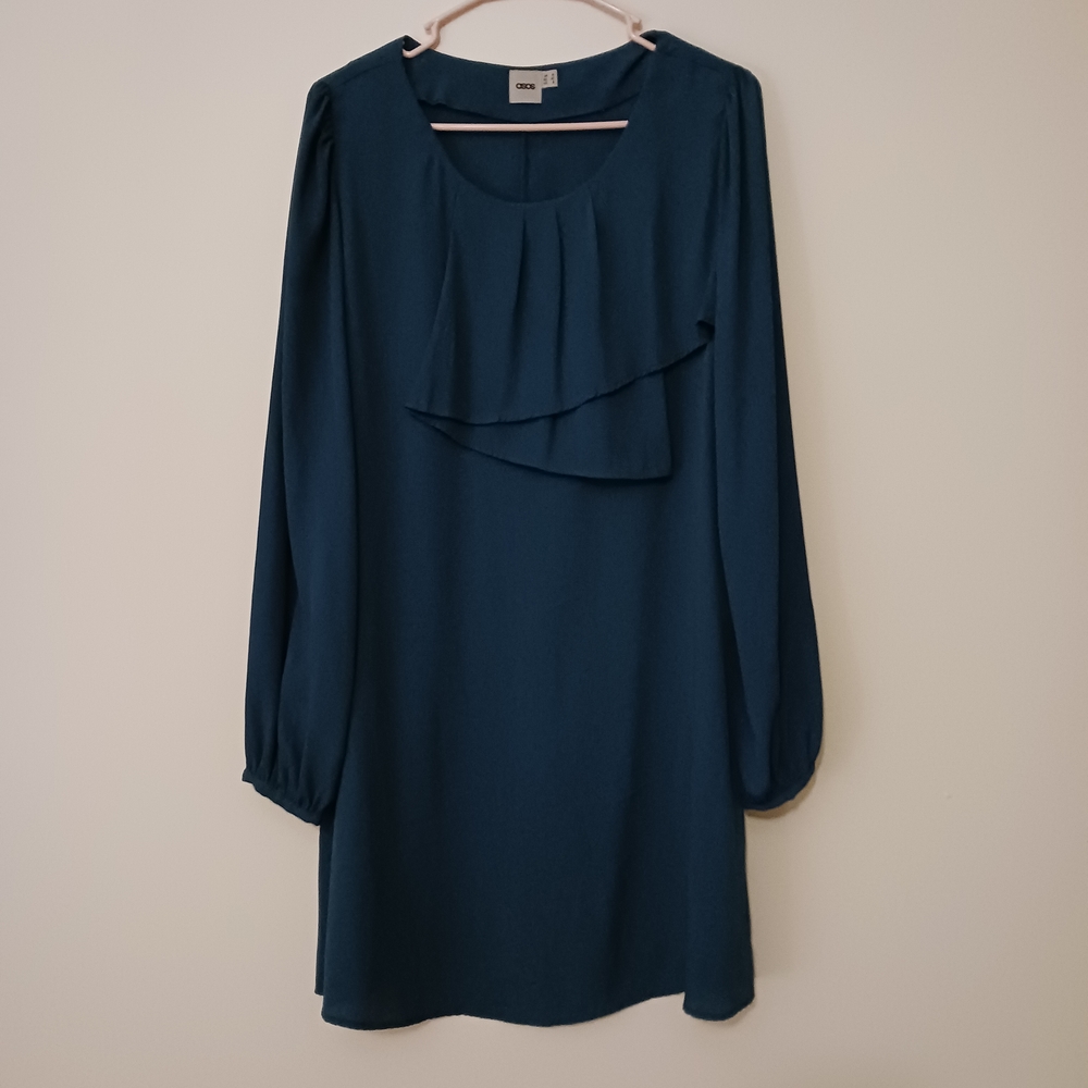 ASOS Teal Long Sleeve Dress